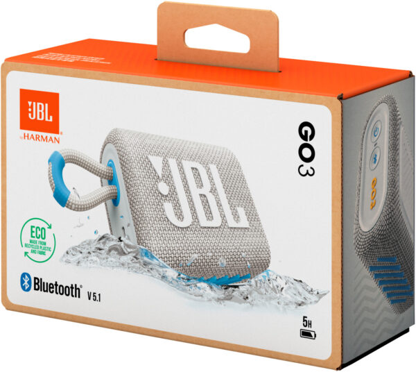 JBL wireless speaker Go 3 Eco, white - Image 11