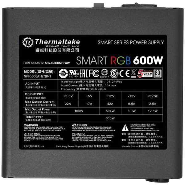 Thermaltake Smart 600W RGB - Image 3