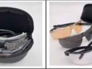 Tactical safety spectacle set Uvex i-3, with interchangable lenses