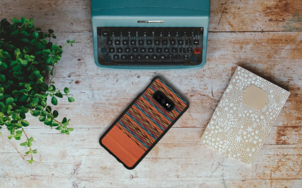 MAN&WOOD SmartPhone case Galaxy S10e browny check black