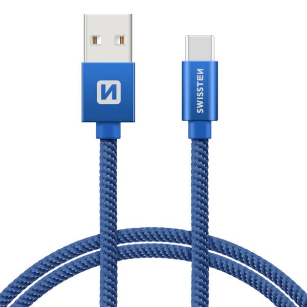 Swissten Textile Universal Quick Charge 3.1 USB-C Data and Charging Cable 20 cm