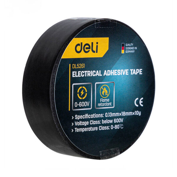 Electrical insulating tape Deli Tools EDL5261, 10m - Image 2