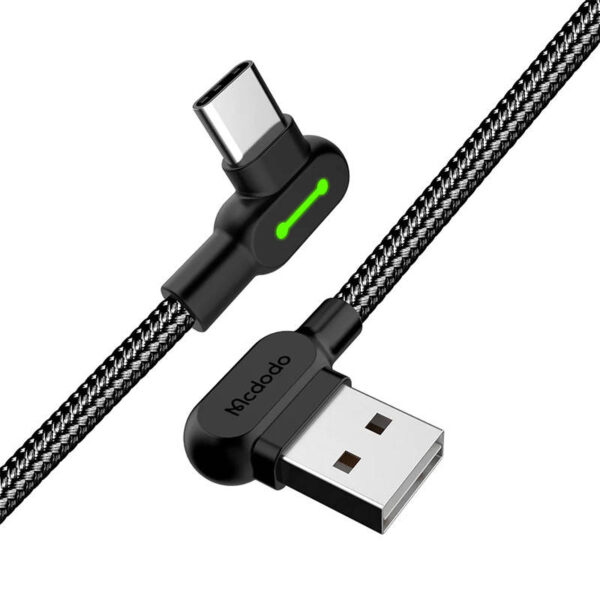 USB to USB-C cable Mcdodo CA-5280 LED, 1.2m (black) - Image 2