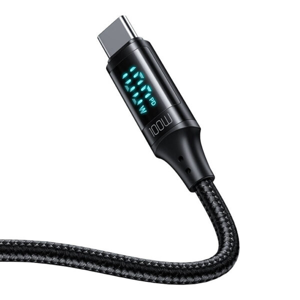 Cable Mcdodo CA-1100 USB-C to USB-C, 100W, 1.2m (black) - Image 2