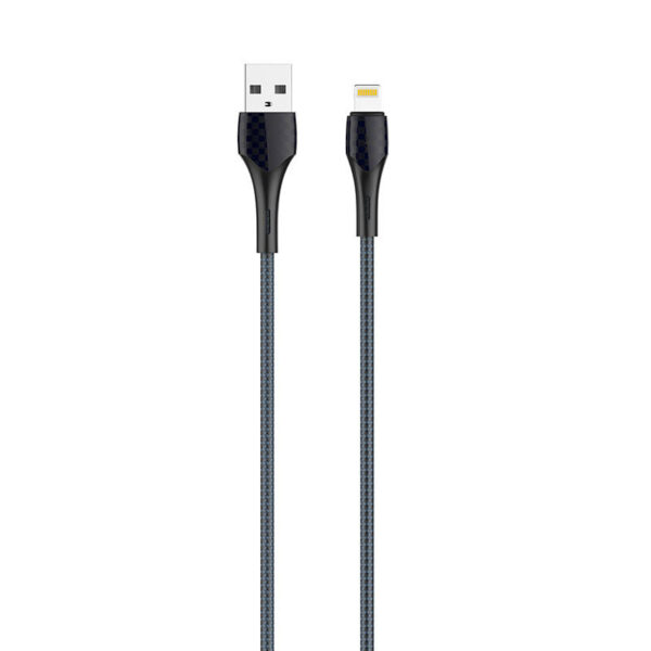 LDNIO LS522 2m USB - Lightning Cable (Grey-Blue) - Image 2