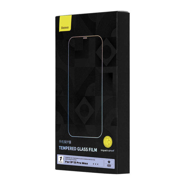 Tempered Glass Baseus 0.4mm Iphone 12 Pro  MAX + cleaning kit - Image 6