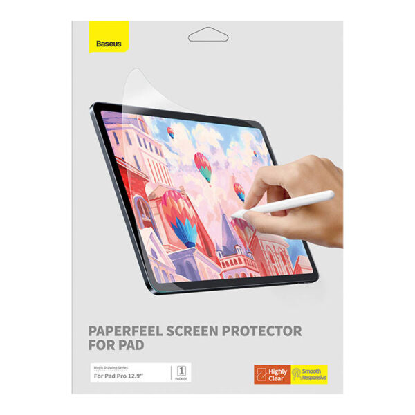 Baseus Paperfeel film For Pad Pro (2018/2020/2021/2022) 12.9″, Clear - Image 5