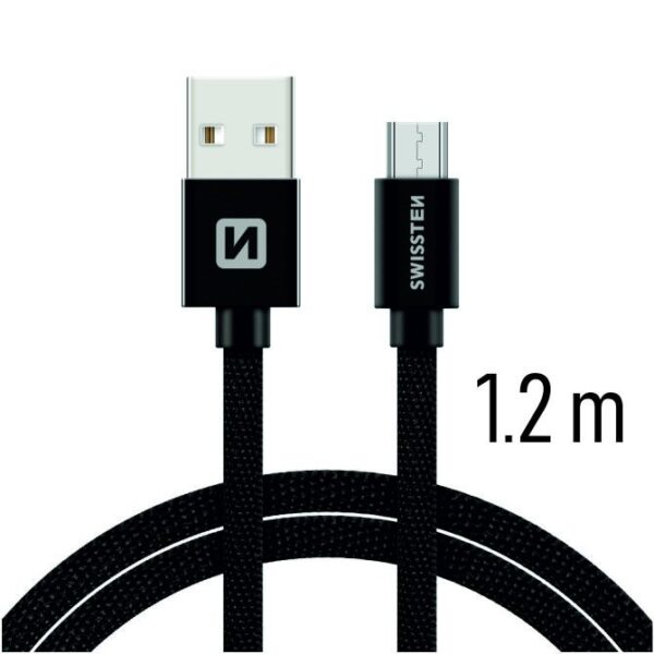 USB kaabel Swissten USB-A - Micro USB, 1.2m - Image 3