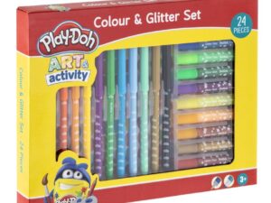 Play-Doh vildikad ja sädelusliimi komplekt
