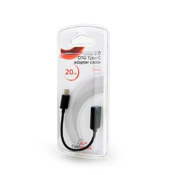 Gembird adaptér OTG USB 2.0 (F) / USB-C (M), kábel 0,2m), blister