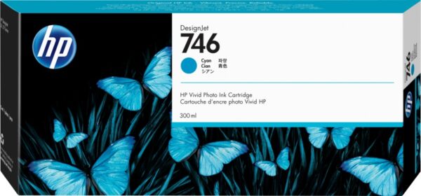 HP 746 - 300 ml - cyan - original - DesignJet - bl�ckpatron - f�r DesignJet Z6, Z6dr, Z9+, Z9+dr