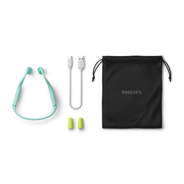 Philips Kids open-ear wireless headphones TAK4607GR/00, Bone-conduction, IPX5, Green - Image 2