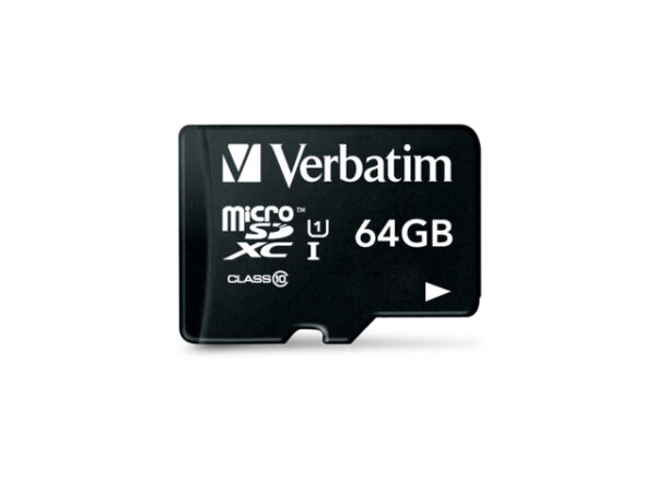 MEMORIE MICRO SDXC  VERBATIM 64GB C10 "44084" (timbru verde 0.03 lei)