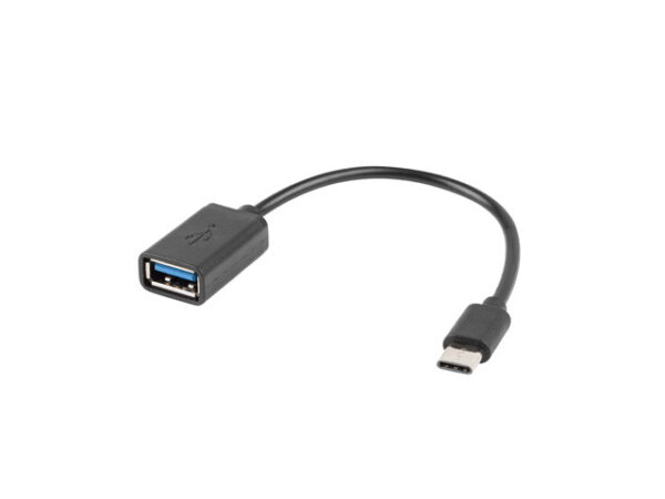 Lanberg adapter USB-C - USB-A 2.0 M/F 15cm OTG czarny - Image 2