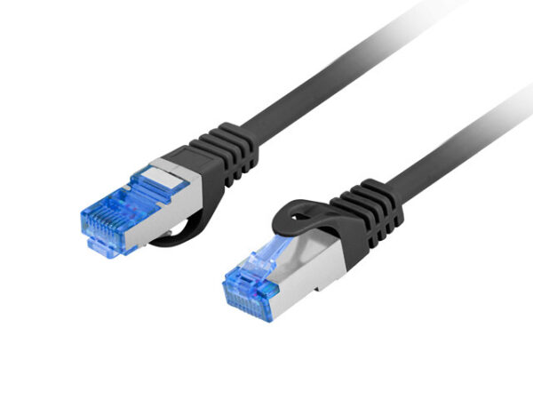 Patchcord kat.6A S/FTP LSZH CCA 1,5m czarny Fluke Passed Lanberg - Image 3