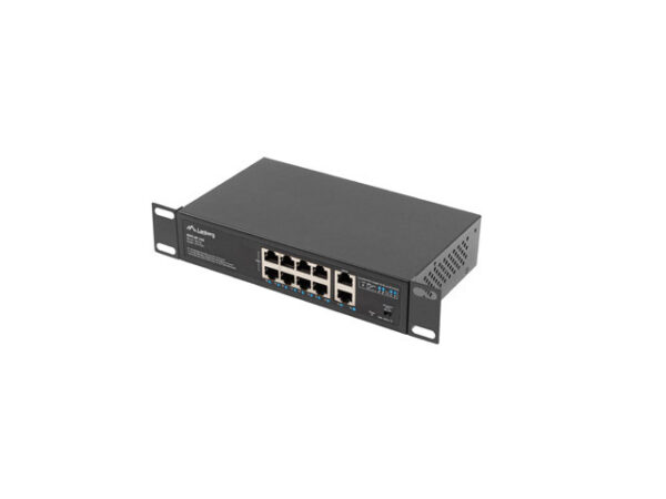 Lanberg Switch PoE+ Rack 10"/19"  RSFE-8P-2GE-120 - Image 3