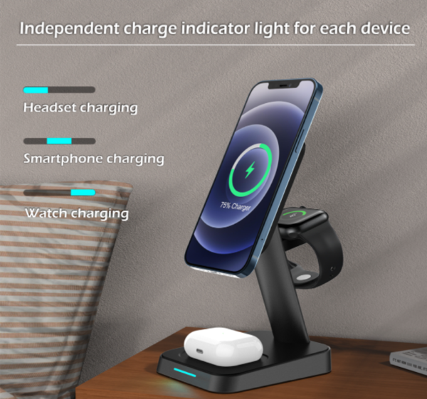 Swissten 3in1 MagStick 22.5W Wireless Charger - Image 7