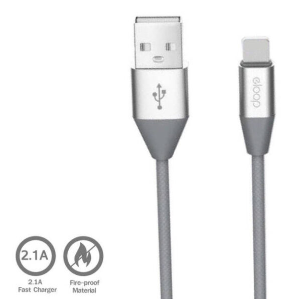 Orsen S32 Micro Data Cable 2.1A 1.2m grey - Image 2