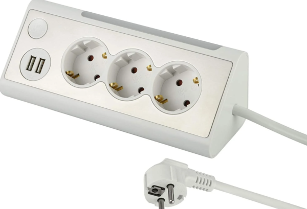 Electraline 62513 Multisocket 3p 2xUSB 1.5m - Image 2