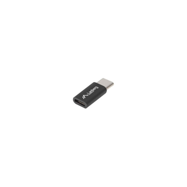 Lanberg adapter USB-C 2.0 - micro USB M/F czarny