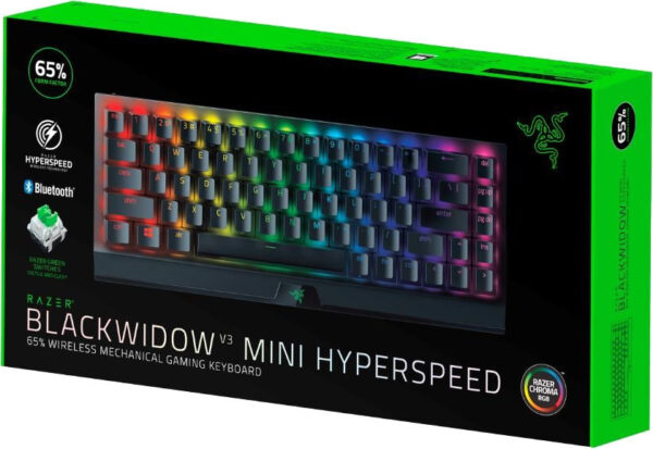 Mänguriklaviatuur Razer BlackWidow V3 Mini HyperSpeed Yellow Switch US - Image 6