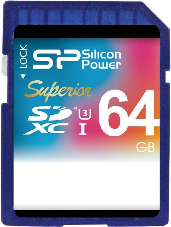 Mälukaart Silicon Power SDXC 64GB Superior UHS-I U3