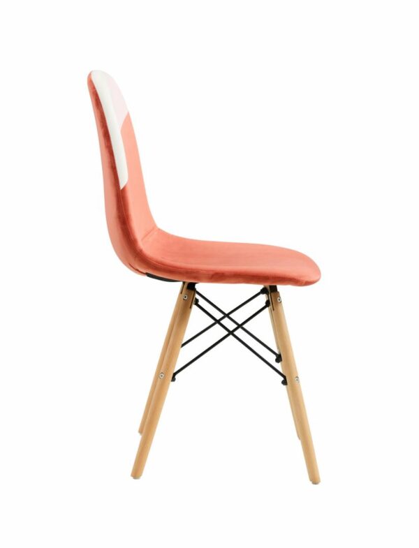 SET 2 SCAUNE STIL SCANDINAV - CORAL - Image 2