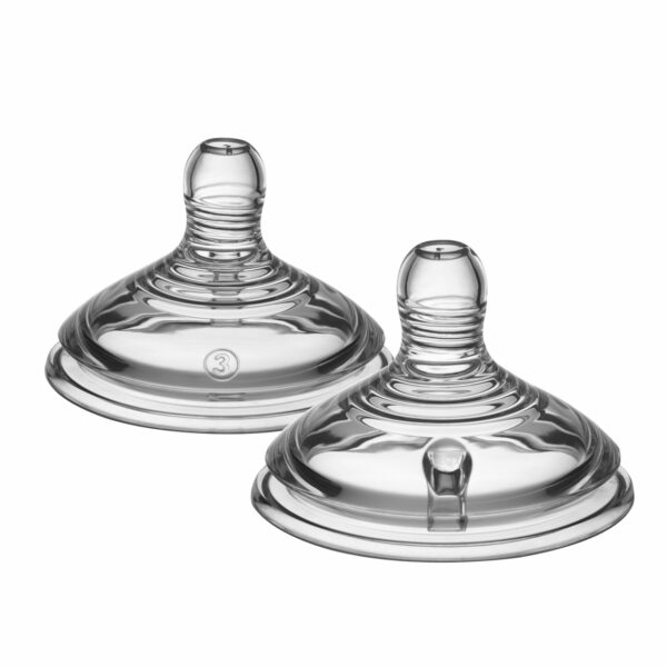 Tommee Tippee Natural Start  teat fast flow Easi-Vent with self sterilisation function 2pcs 42112453