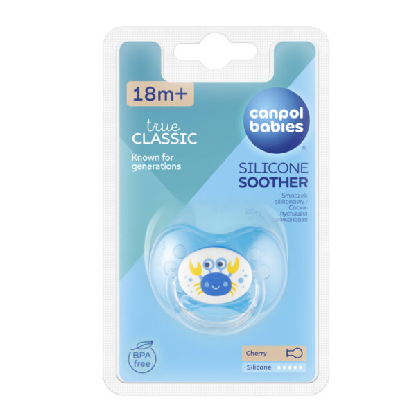 CANPOL BABIES soother silicone cherry Nature, 18m+, 22/415