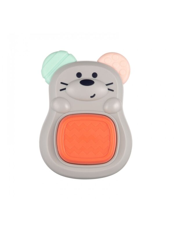 CANPOL BABIES Teether with Button, MOUSE, 5/202