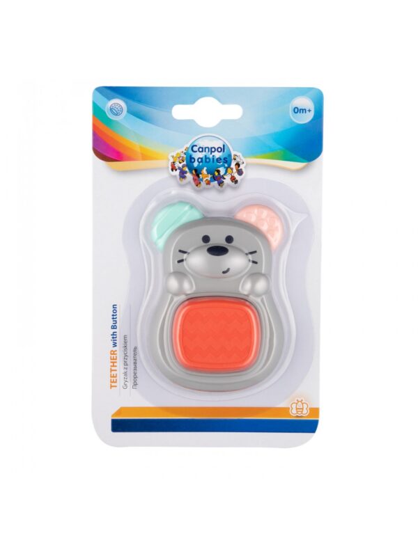 CANPOL BABIES Teether with Button, MOUSE, 5/202 - Image 2