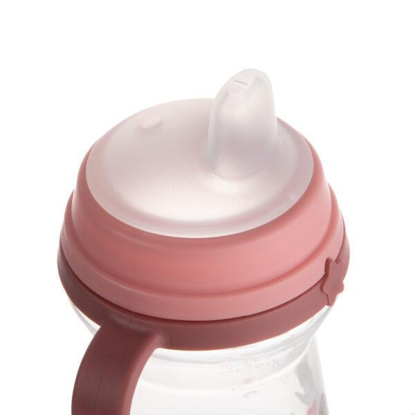 CANPOL BABIES Cup with Silicone Spout, FirstCup BONJOUR PARIS, 6m+, 150ml, pink, 56/612_pin - Image 3