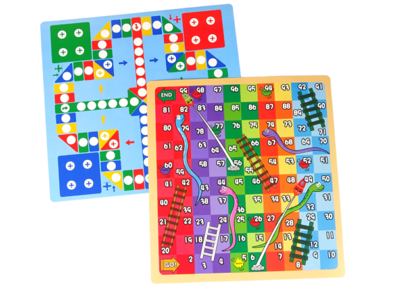2in1 Chalkboard Table Snakes Chalkboard Scribbles Game - Image 5