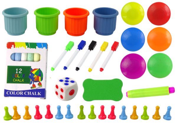 2in1 Chalkboard Table Snakes Chalkboard Scribbles Game - Image 4