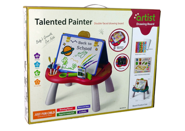 2in1 Chalkboard Table Snakes Chalkboard Scribbles Game - Image 7