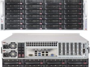 SUPERMICRO 4U chassis 36x 3,5" HS SAS/SATA (24x Front + 12x Rear/4xNVMe opt) +2x 2.5"opt., 2x1200W (80PLUS Titanium)