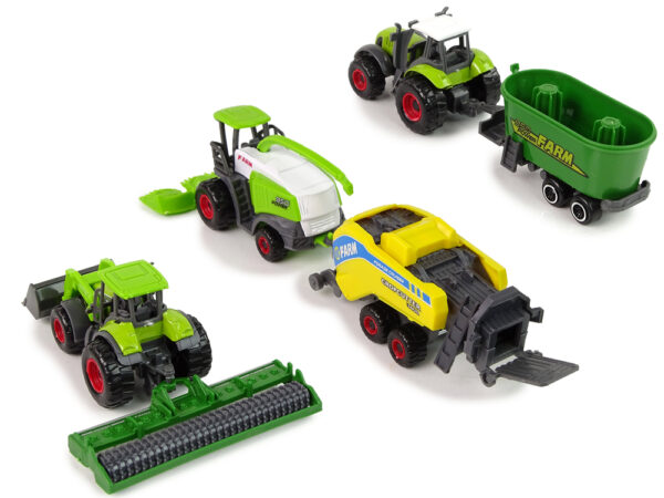 Farming machinery set Farming vehicles 6 pieces Tractor - Image 3