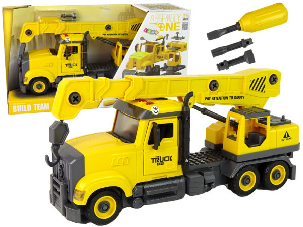 Crane Truck for Unscrewing and Twisting Yellow - Image 2