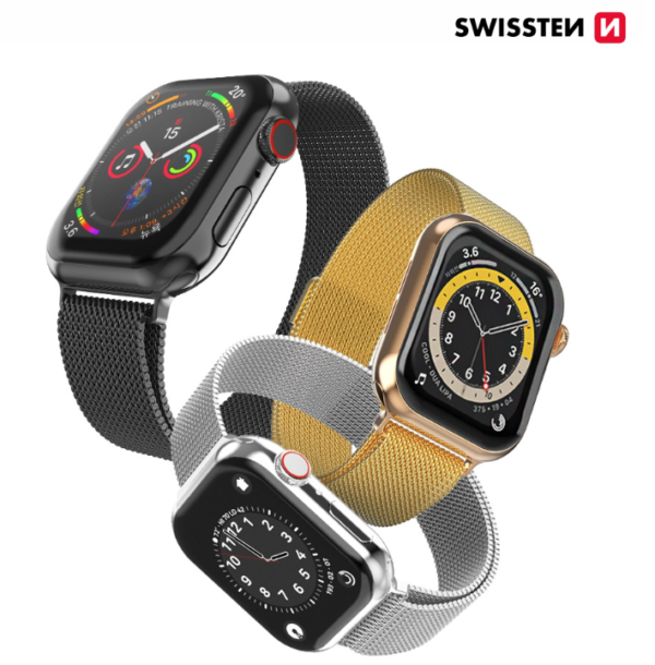 Swissten Metal Strap for Apple Watch 1/2/3/4/5/6/SE / 42 mm / 44 mm - Image 3