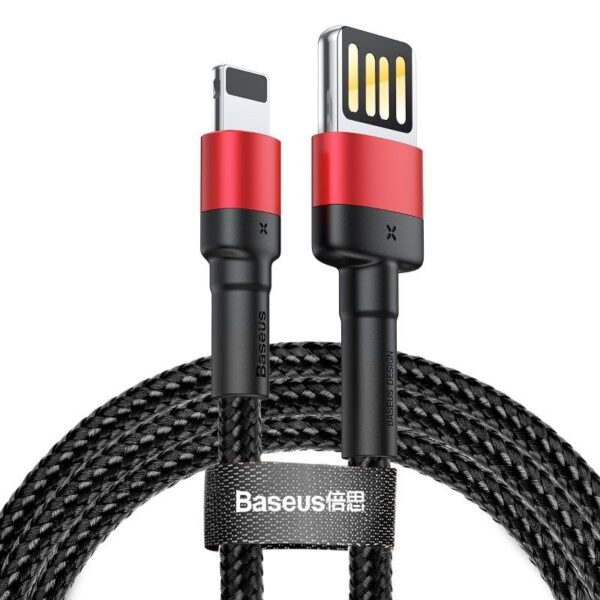 Baseus Cafule Double-sided USB Lightning Cable 2,4A 1m (Black+Red)