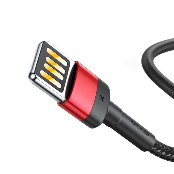 Baseus Cafule Double-sided USB Lightning Cable 2,4A 1m (Black+Red) - Image 2