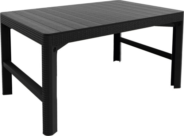 Dārza galds Lyon Rattan Table pelēks