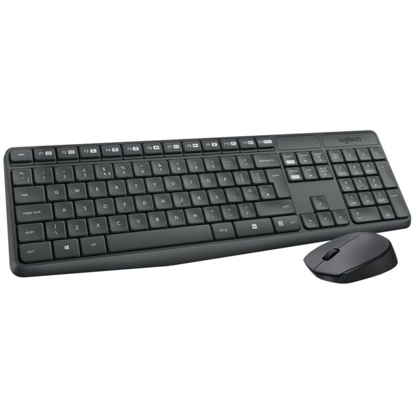 Logitech MK235 - Kl�vesnice a sada my�i - bezdr�tov� - 2.4 GHz - francouzsk�