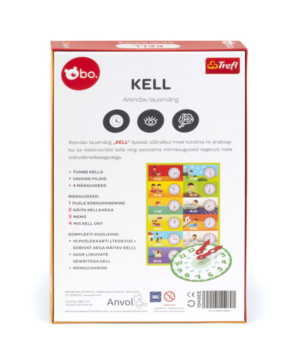bo. Educational board game "Clock" (In Estonian lang.) - Image 4