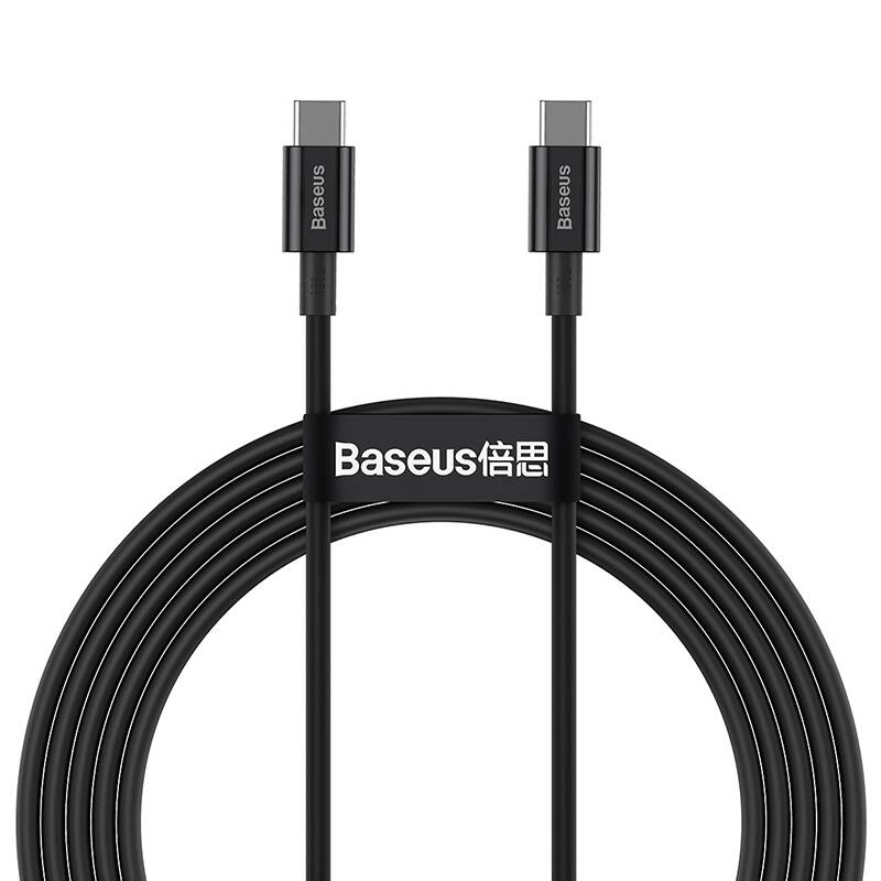 CABLU alimentare si date Baseus Superior, Fast Charging Data Cable pt. smartphone, USB Type-C la USB Type-C 100W, 1m, negru "CATYS-B01" (timbru verde 0.08 lei) - 6953156208438 - Image 5