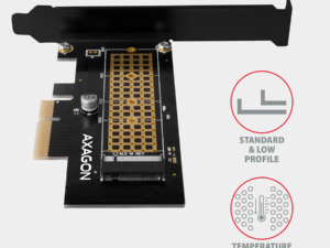 AXAGON PCEM2-ND PCIe Adapter fA?Â1r zw