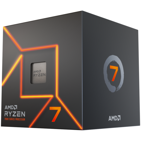 AMD Ryzen 7 7700 (AM5) Processor (PIB) with Wraith Prism Cooler and Radeon Graphics "100-100000592BOX"