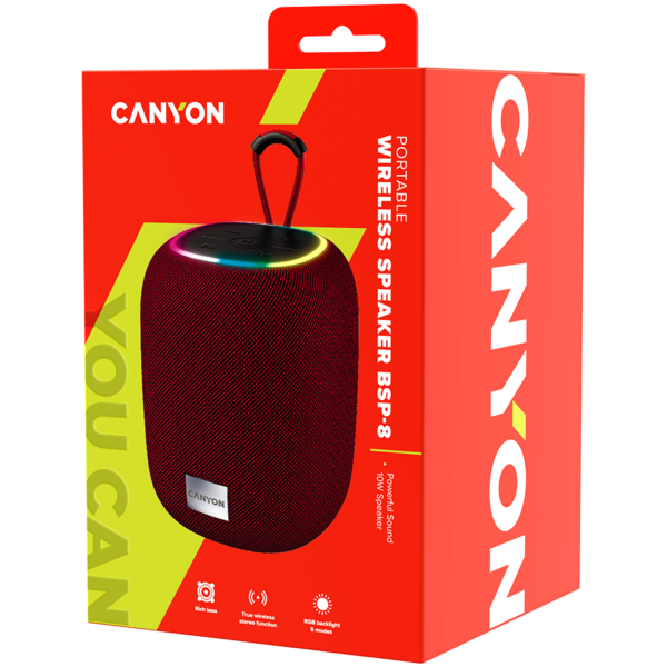 CANYON speaker BSP-8 10W Red - Image 2