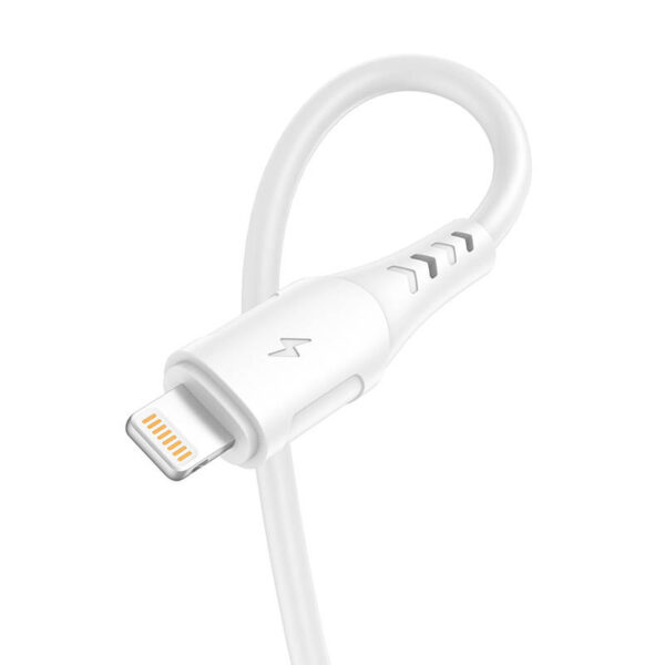 USB to Lightning cable VFAN Colorful X12, 3A, 1m (white) - Image 4