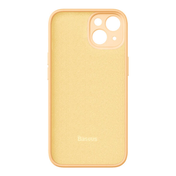 Baseus Liquid Silica Gel Case for iPhone 14 Plus (sunglow)+ tempered glass + cleaning kit - Image 7